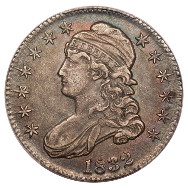1832 O-106 50C Small Letters Capped Bust Half Dollar PCGS XF45