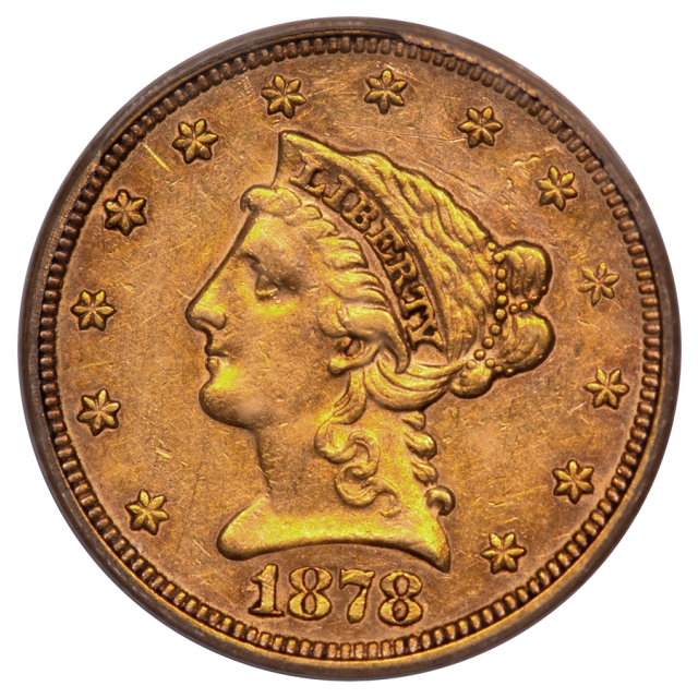 1878-S $2.50 Liberty Head Quarter Eagle PCGS XF45
