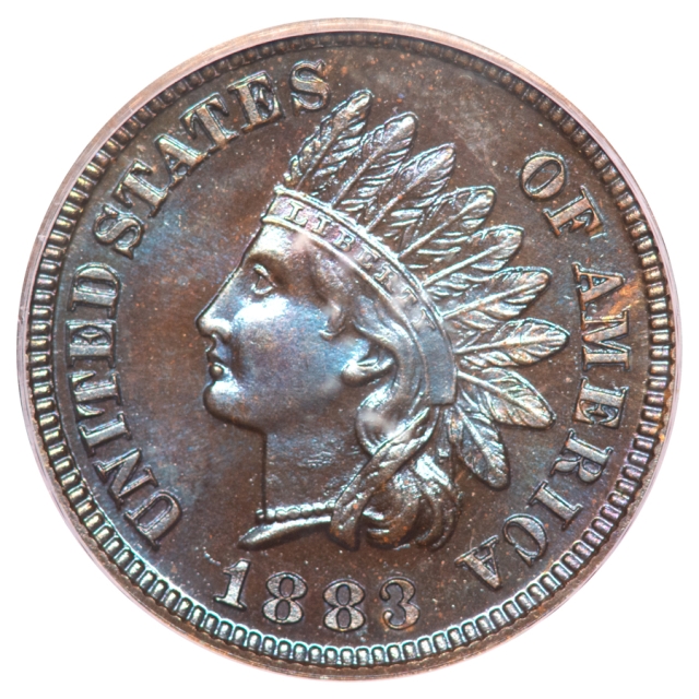 1883 1C Indian Cent - Type 3 Bronze PCGS PR64BN