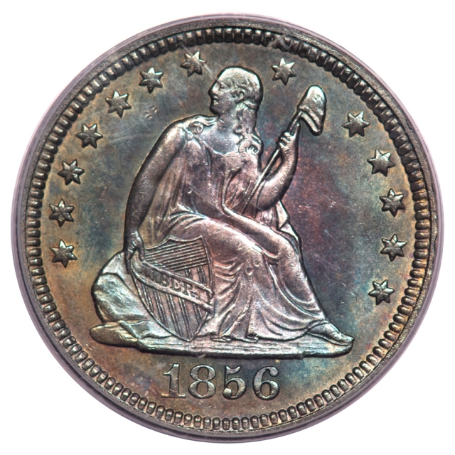 1856 25C Liberty Seated Quarter PCGS MS64