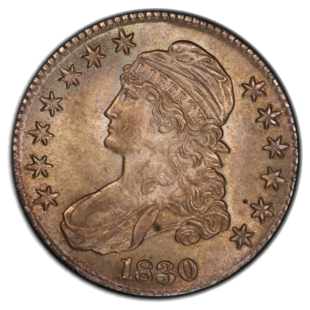 1830 O-119 50C Small 0 Capped Bust Half Dollar PCGS MS63