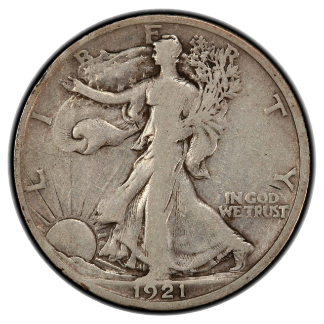 1921-S 50C Walking Liberty Half Dollar PCGS VG10