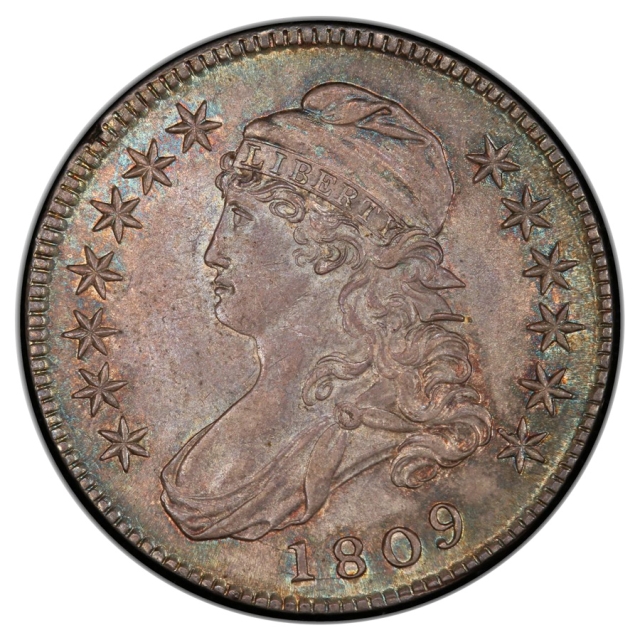 1809 50C O-102a Capped Bust Half Dollar PCGS MS63 (CAC)