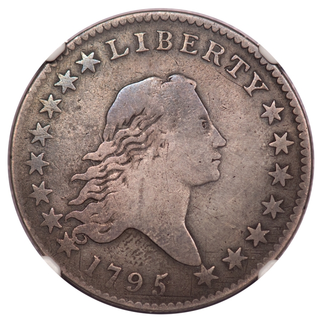 1795 Flowing Hair O-123a R7 50C NGC F Details