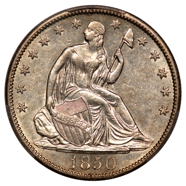 1850-O 50C Liberty Seated Half Dollar PCGS AU55