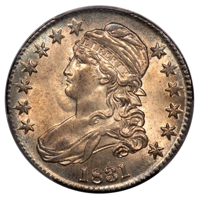 1831 50C Capped Bust Half Dollar PCGS O-103 MS64 (CAC)