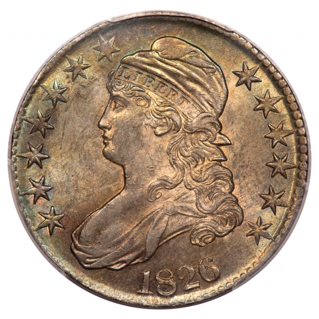 1826 50C Overton 112a Capped Bust Half Dollar PCGS MS62