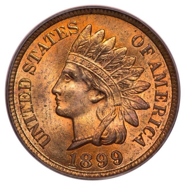 1899 1C Indian Cent - Type 3 Bronze PCGS OGH MS64RD