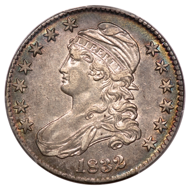 1832 O-111 50C Small Letters Capped Bust Half Dollar PCGS AU53