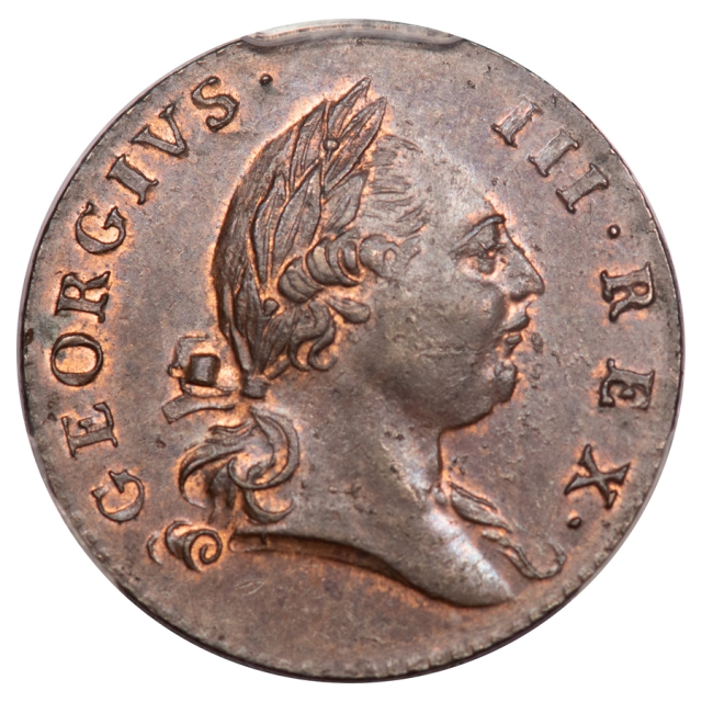 1773 1/2 P Virginia, Period Colonials - Virginia Coins PCGS MS63BN