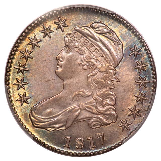 1817 50C O-110a Capped Bust Half Dollar PCGS MS64+ (CAC)
