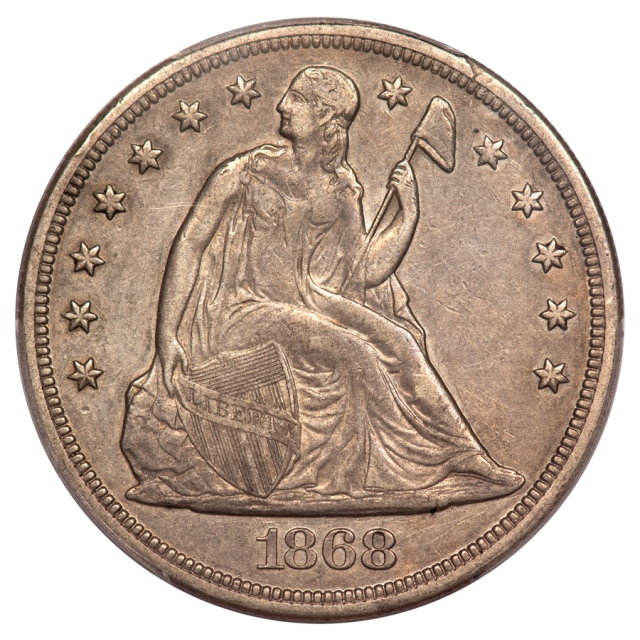 1868 $1 Liberty Seated Dollar PCGS XF45