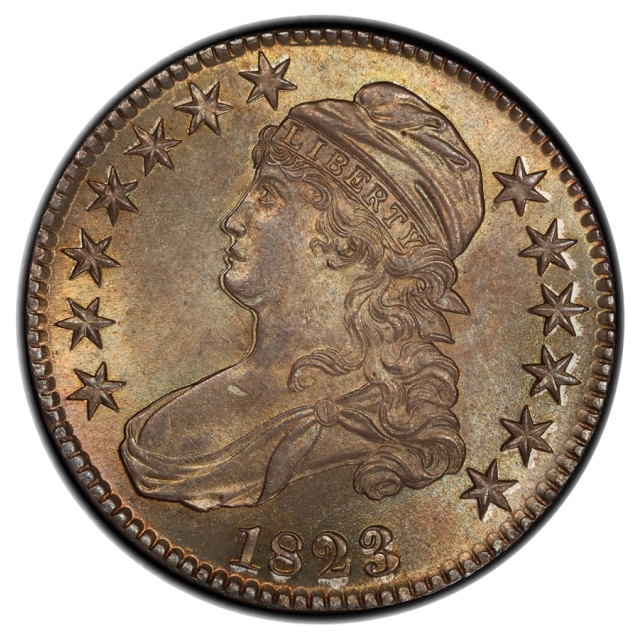 1823 50C O-112 Capped Bust Half Dollar PCGS MS65 (CAC)