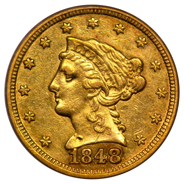 1848-C $2.50 Liberty Head Quarter Eagle PCGS OGH XF45