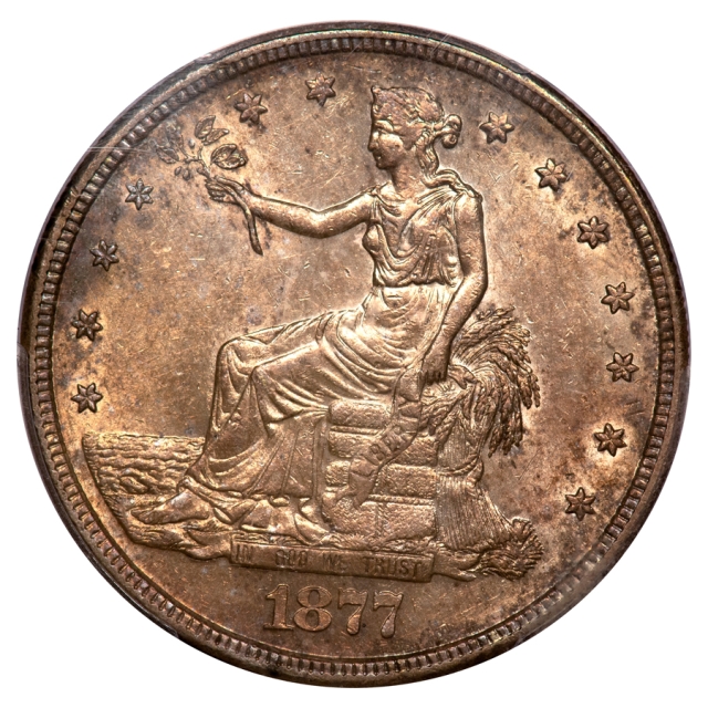 1877-S T$1 Trade Dollar PCGS AU58