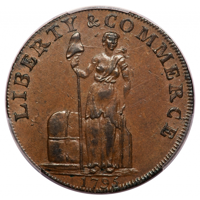 1795 Cent Talbot Colonials - Talbot Allum & Lee Tokens PCGS AU58BN