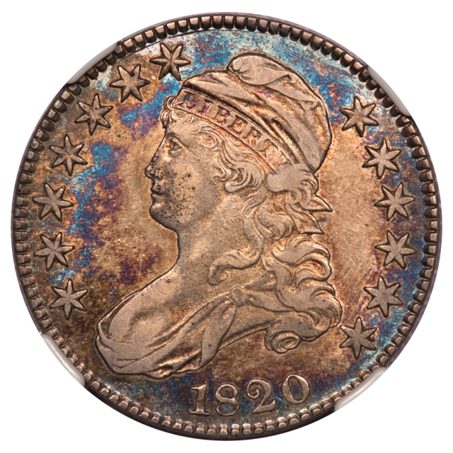 1820 O-106 Capped Bust, Lettered Edge 50C NGC XF40