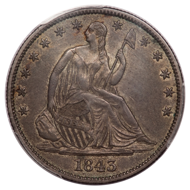 1843 50C Liberty Seated Half Dollar PCGS XF45