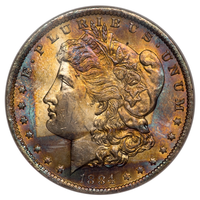 1884-O Morgan Dollar S$1 NGC MS63