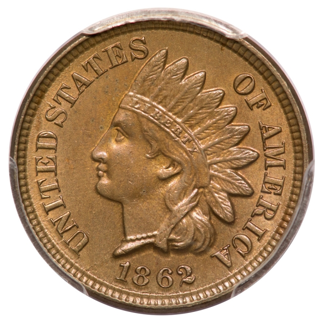 1862 1C Indian Cent - Type 2 Copper-Nickel PCGS MS62