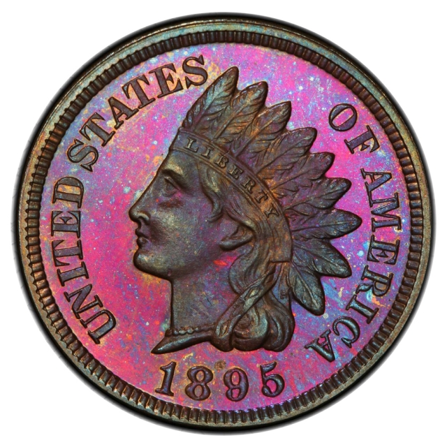 1895 1C Indian Cent - Type 3 Bronze PCGS PR65+BN