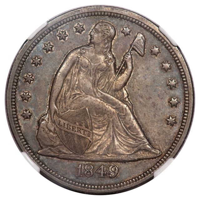 1849 Seated Liberty - No Motto S$1 NGC MS61