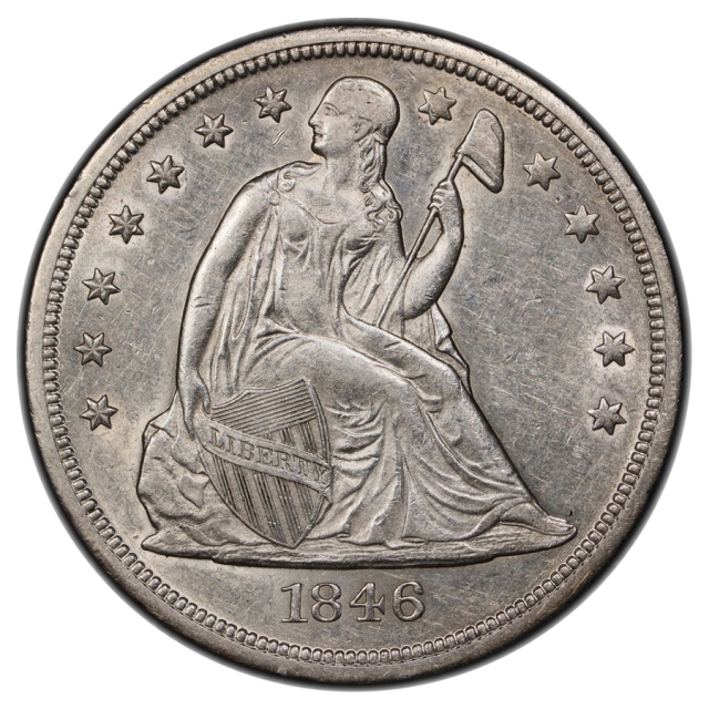 1846-O $1 Liberty Seated Dollar PCGS AU53