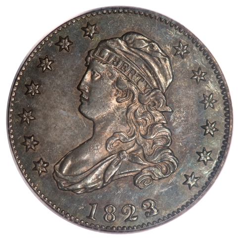 1823/2 25C Capped Bust Quarter PCGS OGH AU55